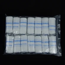 PBT Elastic Bandage First Aid Kit Gauze Roll Wound Dressing Medical Nursing Emergency Care Bandage 7cm*4.5M Medical Supplies