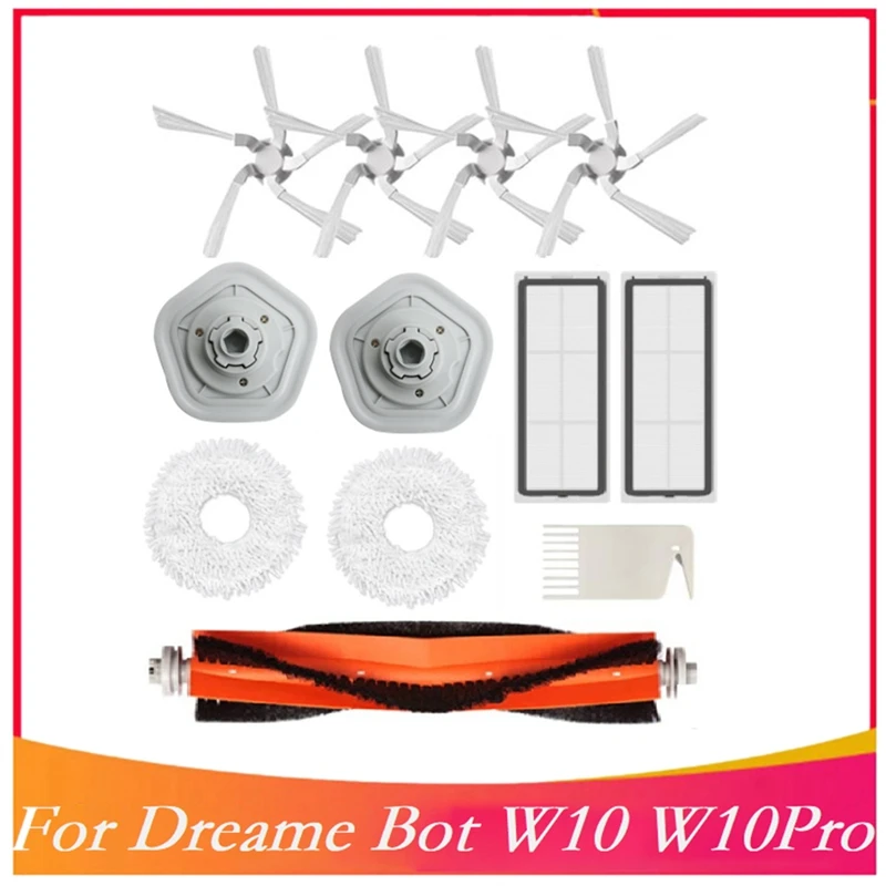 12Pcs Replacement Parts Kit For Xiaomi Dreame W10/W10 Pro Vacuum Cleaner Accessories Washable Mop Cloth Main Side Brush
12Pcs Replacement Parts Kit For Xiaomi Dreame W10/W10 Pro Vacuum Cleaner Accessories Washable Mop Cloth Main Side Brush