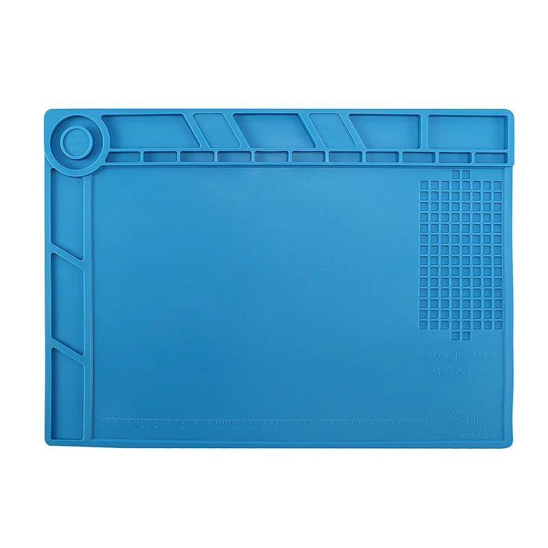 S-140 Magnetic Insulation Silicone Soldering Mat Magnetic Repair Mat, Heat Resistant Work Mat 932°F For Repair Electronics
S-140 Magnetic Insulation Silicone Soldering Mat Magnetic Repair Mat, Heat Resistant Work Mat 932°F For Repair Electronics