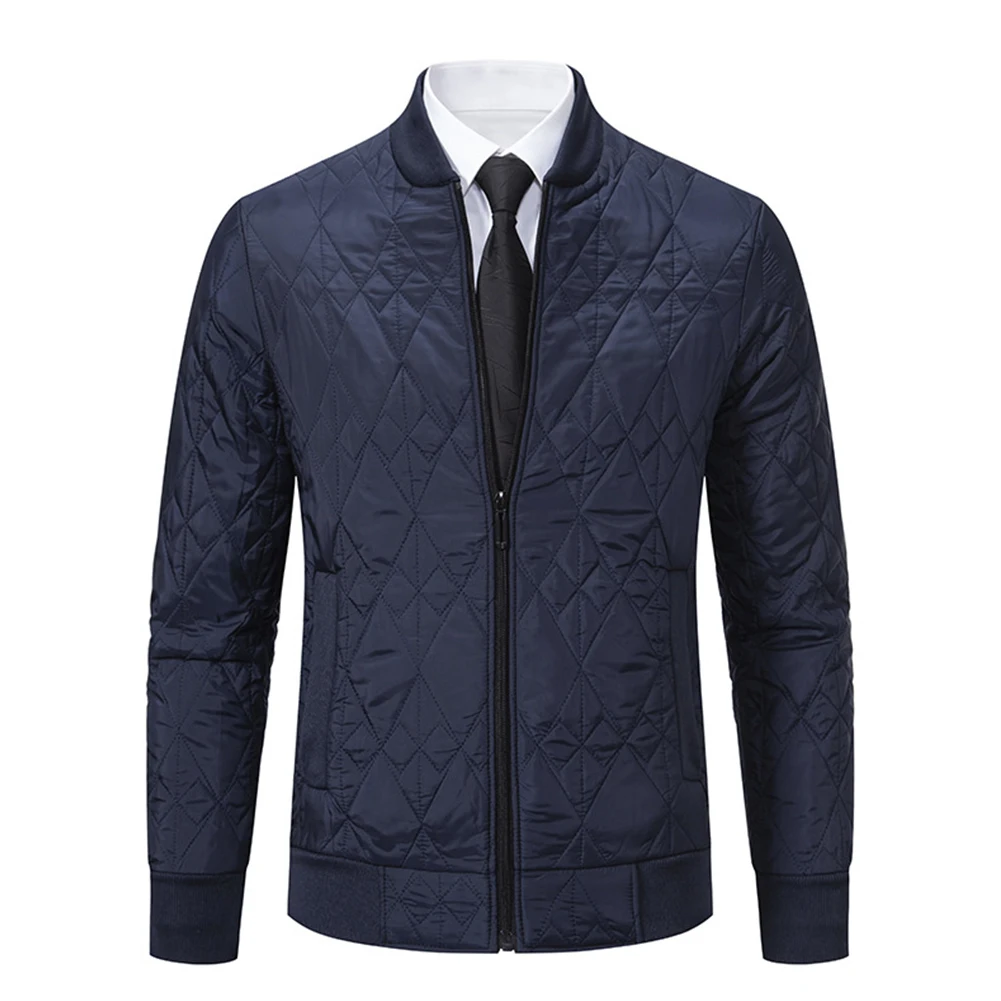Men's Thicken Jacket for Winter Warmth Stand Collar Zipup Cotton Coat Long Sleeve Size M 3XL Black/Blue/Gray
Men's Thicken Jacket for Winter Warmth Stand Collar Zipup Cotton Coat Long Sleeve Size M 3XL Black/Blue/Gray