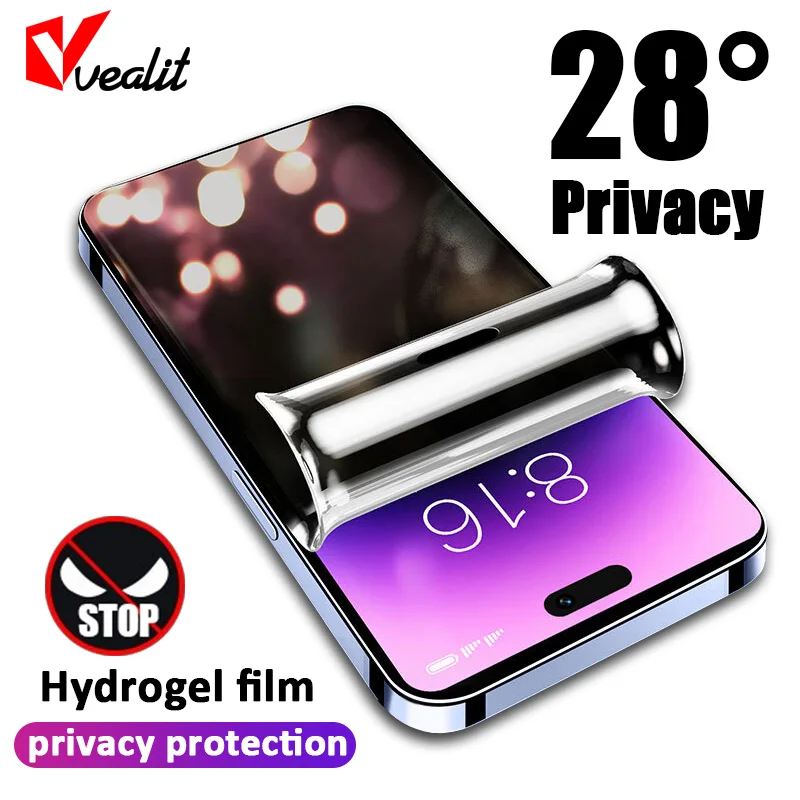 Privacy Full Cover Hydrogel Film for iPhone 14 Pro Max Anti Spy Screen Protector iPhone 13 14 15 Pro Max 15 Plus Protective Film
Privacy Full Cover Hydrogel Film for iPhone 14 Pro Max Anti Spy Screen Protector iPhone 13 14 15 Pro Max 15 Plus Protective Film