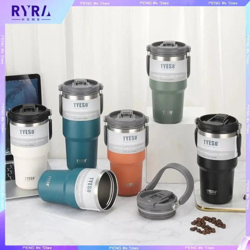 600/750/900ml Double-layer Coffee Cup Stainless Steel Thermo Bottle Insulation Cold Hot Travel Water Bottle Mug Car Vacuum Flask
600/750/900ml Double-layer Coffee Cup Stainless Steel Thermo Bottle Insulation Cold Hot Travel Water Bottle Mug Car Vacuum Flask