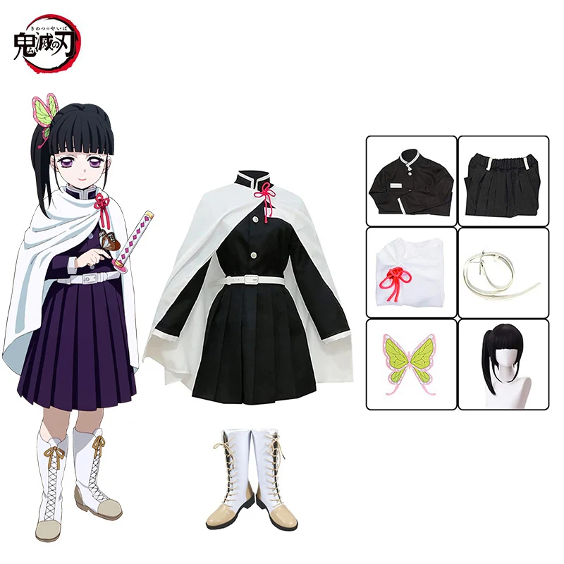 Anime Demon Slayer Clothes Kanao Tsuyuri Cosplay Costume Wig Kimetsu No Yaiba Uniform Halloween Costumes For Women Men Kids
Anime Demon Slayer Clothes Kanao Tsuyuri Cosplay Costume Wig Kimetsu No Yaiba Uniform Halloween Costumes For Women Men Kids