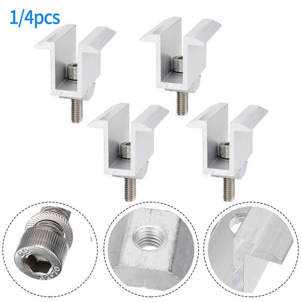 1/4Pcs Non-Adjustable Solar Panel Bracket Clamps Medium Pressure Block Solar Photovoltaic Special Mounts PV Systems Accessories
1/4Pcs Non-Adjustable Solar Panel Bracket Clamps Medium Pressure Block Solar Photovoltaic Special Mounts PV Systems Accessories
