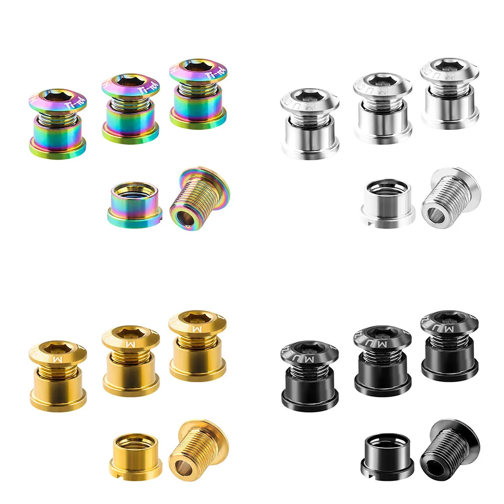 4pcs Bicycle Screws TC4 Titanium Alloy Single And Double Disc Nail Locking Set Screw Durable Cycling Bike Repari Tools Bicicleta
4pcs Bicycle Screws TC4 Titanium Alloy Single And Double Disc Nail Locking Set Screw Durable Cycling Bike Repari Tools Bicicleta