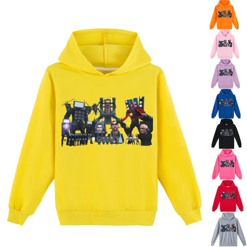 Skibidi Toilet 2023 Children's Clothing Monitor Toilet Man Printed Casual Hoodie Sweater Men's and Women's Clothing Trendy
Skibidi Toilet 2023 Children's Clothing Monitor Toilet Man Printed Casual Hoodie Sweater Men's and Women's Clothing Trendy