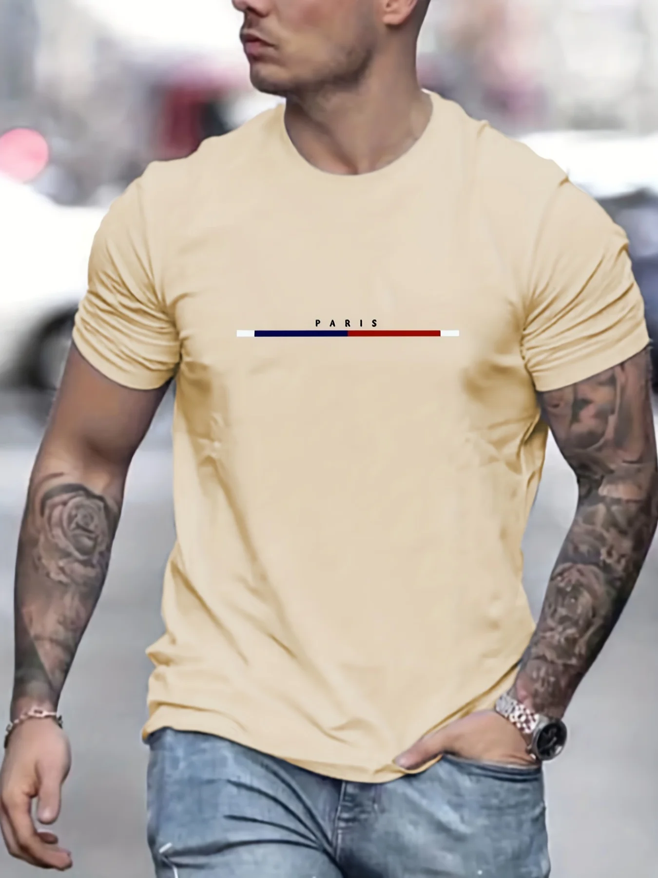 Men's 100 Cotton Paris Short Sleeve T-Shirt Top Loose Tshirt Brand High Quality Men's Clothing S-4XL Men Casual Shopping T-Shirt
Men's 100 Cotton Paris Short Sleeve T-Shirt Top Loose Tshirt Brand High Quality Men's Clothing S-4XL Men Casual Shopping T-Shirt