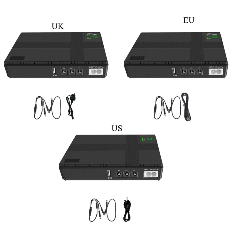 Mini Portable UPS Battery Backup Uninterruptible Power Supply 10400mAh 5V/9V/12V G2AB
Mini Portable UPS Battery Backup Uninterruptible Power Supply 10400mAh 5V/9V/12V G2AB