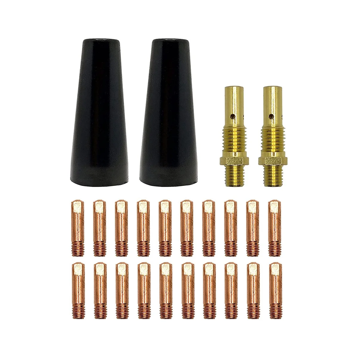 24 PCS Gasless Nozzle Tips Kit, for Magnum 100L & Weld-Pak 100HD 125HD 140HD MIG Welder, MIG 135/175
24 PCS Gasless Nozzle Tips Kit, for Magnum 100L & Weld-Pak 100HD 125HD 140HD MIG Welder, MIG 135/175