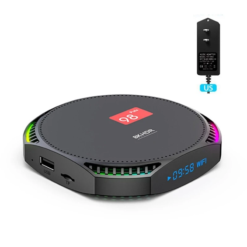 Android TV Box 11.0 4K x 2K UHD Output, HDMIcompatible 1.4/2.0 Remote Reciver
Android TV Box 11.0 4K x 2K UHD Output, HDMIcompatible 1.4/2.0 Remote Reciver