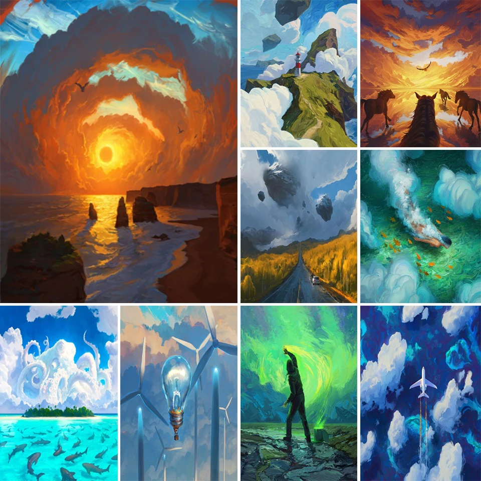 Cross Stitch Kits DIY Landscape Ecological Cotton Thread 14CT unPrinted Embroidery Needlework Home Decoration Hills
Cross Stitch Kits DIY Landscape Ecological Cotton Thread 14CT unPrinted Embroidery Needlework Home Decoration Hills