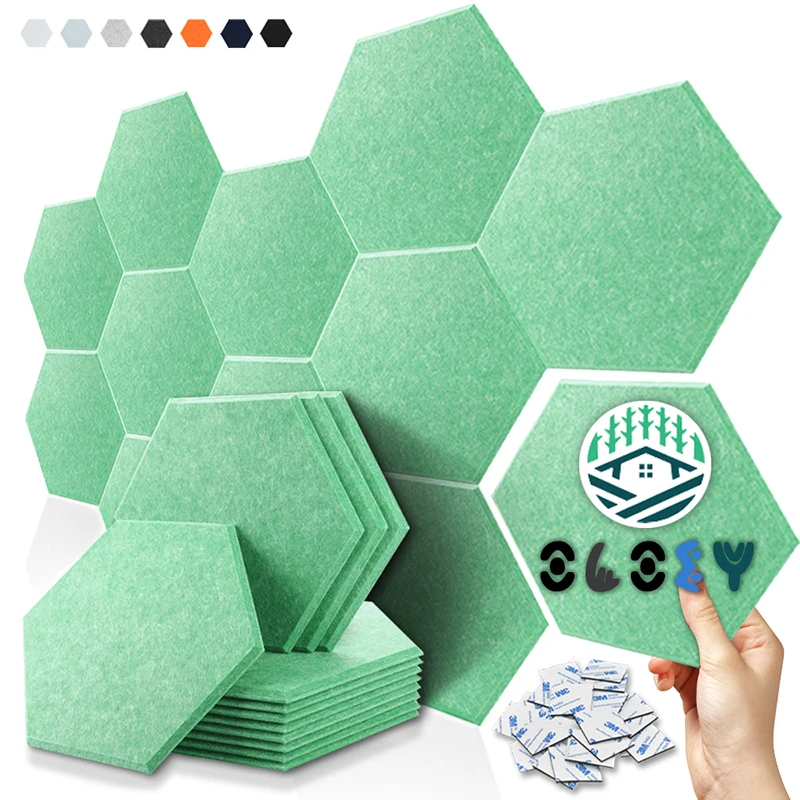 12 Pcs Sound Proof Wall Panels 40x40 Acoustic Panel Absorbing Material Acoustic Treatment For Bedroom Studio Noise Insulation
12 Pcs Sound Proof Wall Panels 40x40 Acoustic Panel Absorbing Material Acoustic Treatment For Bedroom Studio Noise Insulation