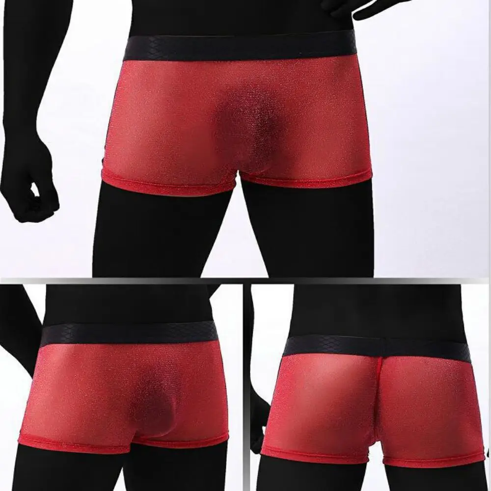 Oversized Mens Underwear See Through Mesh High Elastic Low Waist Boxer Shorts Wide Edge Flat Corner Pants Four Corner Underpants
Oversized Mens Underwear See Through Mesh High Elastic Low Waist Boxer Shorts Wide Edge Flat Corner Pants Four Corner Underpants