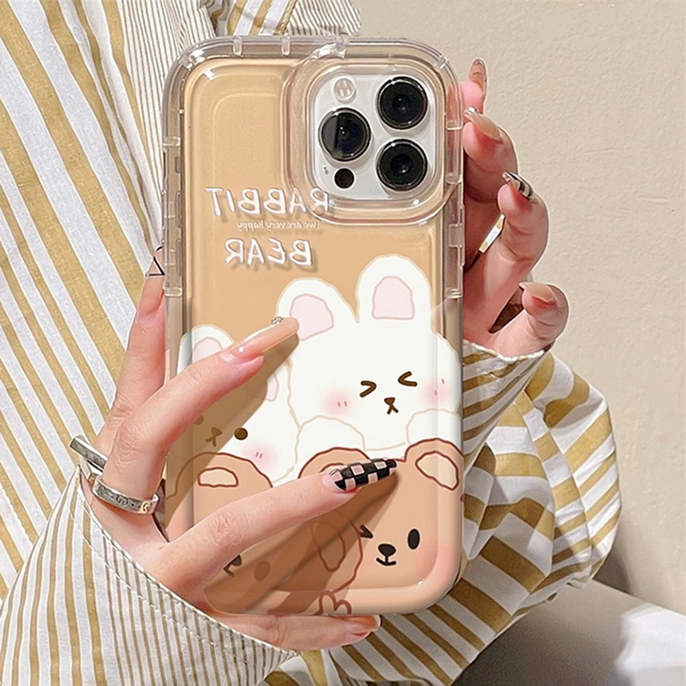 Korean Cartoon Rabbit Phone Case For iPhone 14 13 12 11 Pro Max 14 Plus XR XS Max X 7 8 Plus SE Cute Shockproof Soft Cover Funda
Korean Cartoon Rabbit Phone Case For iPhone 14 13 12 11 Pro Max 14 Plus XR XS Max X 7 8 Plus SE Cute Shockproof Soft Cover Funda
