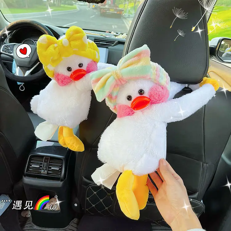 Kawaii Ins Duck Drawer Box Car Hanging Net Soft Plush Duck Cute Car Tissue Bag Decoration Multi-Function Car Supplies Women
Kawaii Ins Duck Drawer Box Car Hanging Net Soft Plush Duck Cute Car Tissue Bag Decoration Multi-Function Car Supplies Women