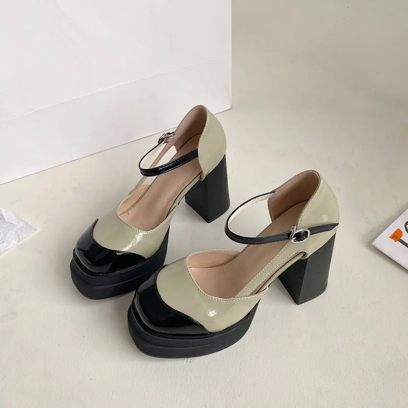 New Super High Heels Mary Janes Women Shoes Round Toe Buckle Strap Platform Casual Ladies Shoes Crude Heel Shoes For Women 2023
New Super High Heels Mary Janes Women Shoes Round Toe Buckle Strap Platform Casual Ladies Shoes Crude Heel Shoes For Women 2023