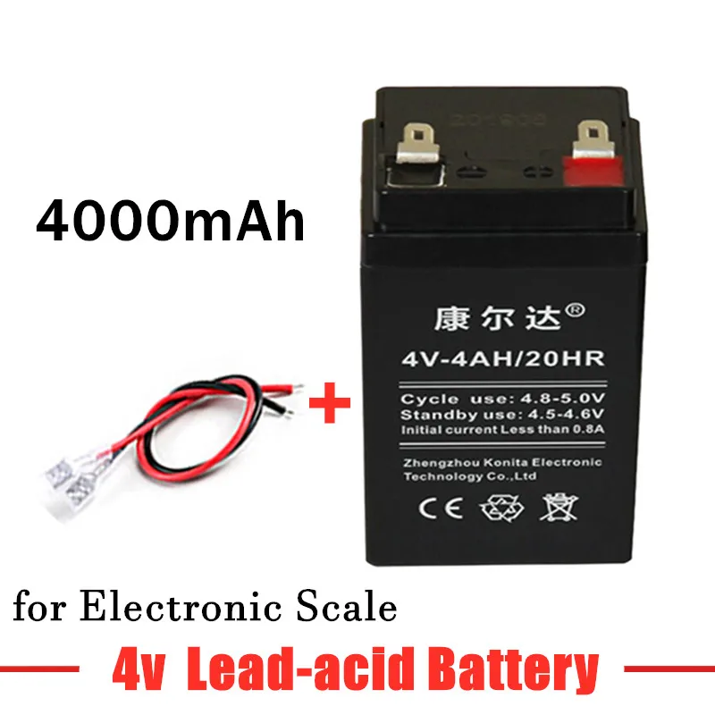 

4V 4000mAh Pricing Electronic Scale Table Scale Lead-acid Battery Emergency Light Children's Toy Car Rechargeable Battery