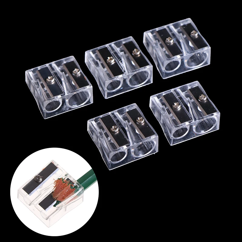 5 шт., точилка для карандашей с двумя отверстиями 
5 шт., точилка для карандашей с двумя отверстиями