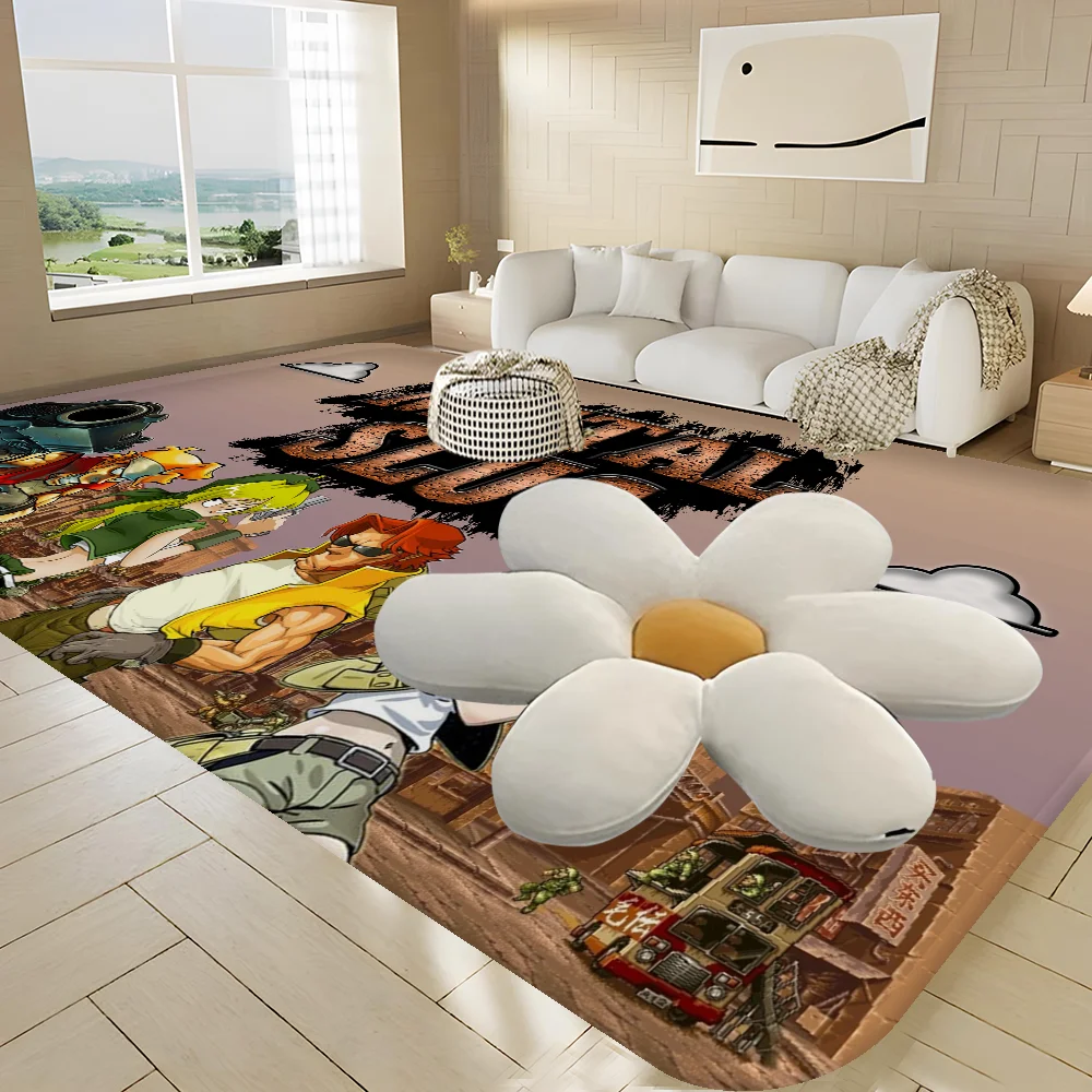 Game Metal Slug Bathroom Mat Anti-slip Absorb Water Long Strip Cushion Bedroon Welcome Doormat