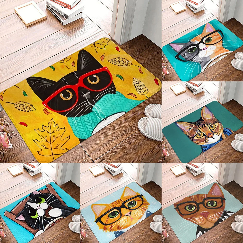 Customizable Rug for Living Room Bedroom Entrance Door Mat Cartoon Cat Print Non-Slip Home Decor Floor Mat
Customizable Rug for Living Room Bedroom Entrance Door Mat Cartoon Cat Print Non-Slip Home Decor Floor Mat