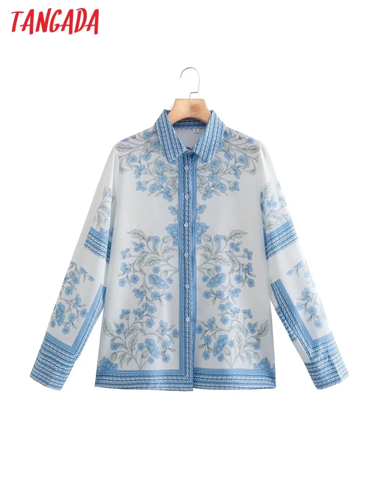 Романтичная женская блузка Tangada в стиле ретро с цветочным принтом, шикарная женская рубашка с длинным рукавом, топы 8Y26, 2022
Романтичная женская блузка Tangada в стиле ретро с цветочным принтом, шикарная женская рубашка с длинным рукавом, топы 8Y26, 2022