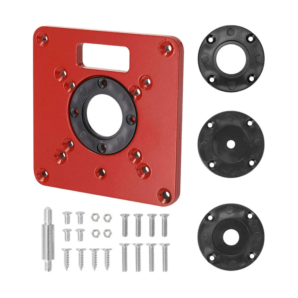 Router Table Insert Plate 4.7 * 4.7 * 0.3in Aluminium Alloy Plate Red Woodworking Benches Table Saw 4 Cover Plates
Router Table Insert Plate 4.7 * 4.7 * 0.3in Aluminium Alloy Plate Red Woodworking Benches Table Saw 4 Cover Plates