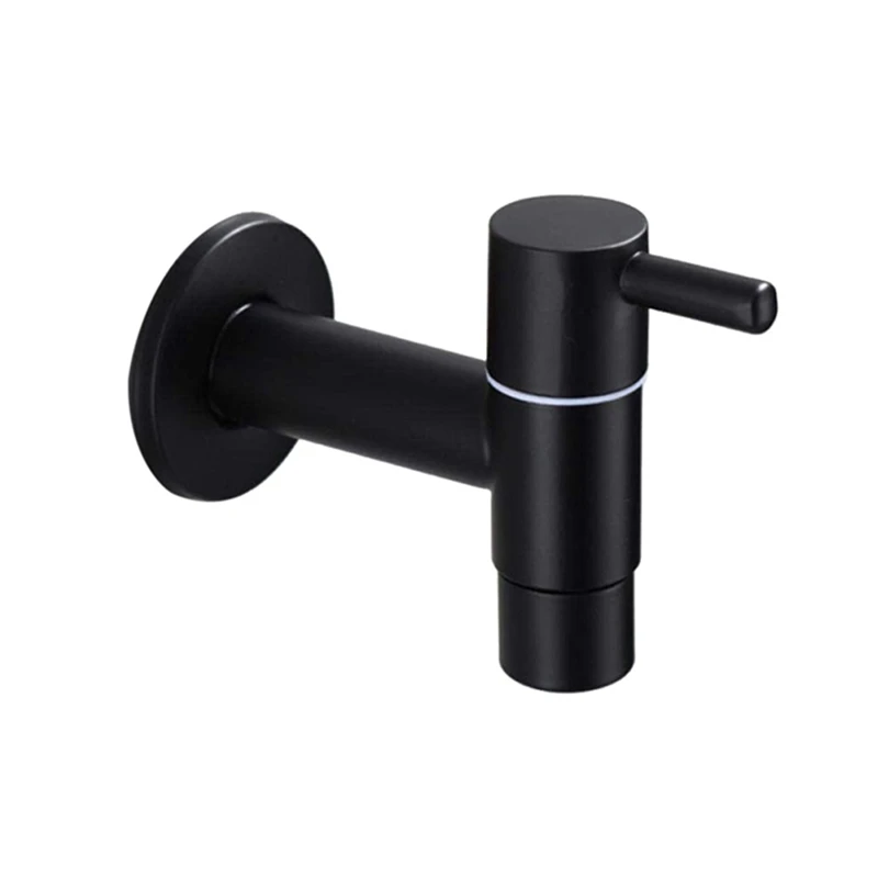 Mop Sink Faucet 304 Stainless Steel Bathroom Washing Machine Faucet Outdoor Garden Single Cold Water Tap (Black)
Mop Sink Faucet 304 Stainless Steel Bathroom Washing Machine Faucet Outdoor Garden Single Cold Water Tap (Black)