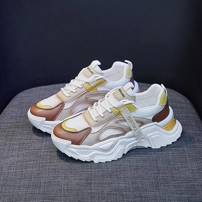 Дизайнерские кроссовки для женщин, повседневная обувь на платформе, модные спортивные кроссовки на толстой подошве, женские кроссовки на м... 
Дизайнерские кроссовки для женщин, повседневная обувь на платформе, модные спортивные кроссовки на толстой подошве, женские кроссовки на м...