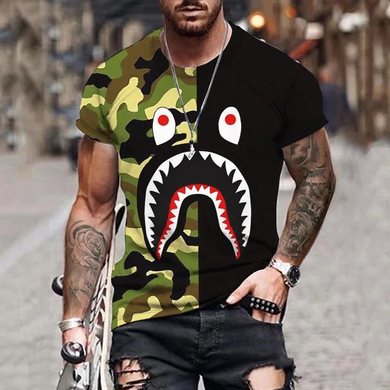 Big Shark 3D Printed T-shirt Summer Casual Men Women Couples Personality Short Sleeve Streetwear Oversized T-shirts
Big Shark 3D Printed T-shirt Summer Casual Men Women Couples Personality Short Sleeve Streetwear Oversized T-shirts