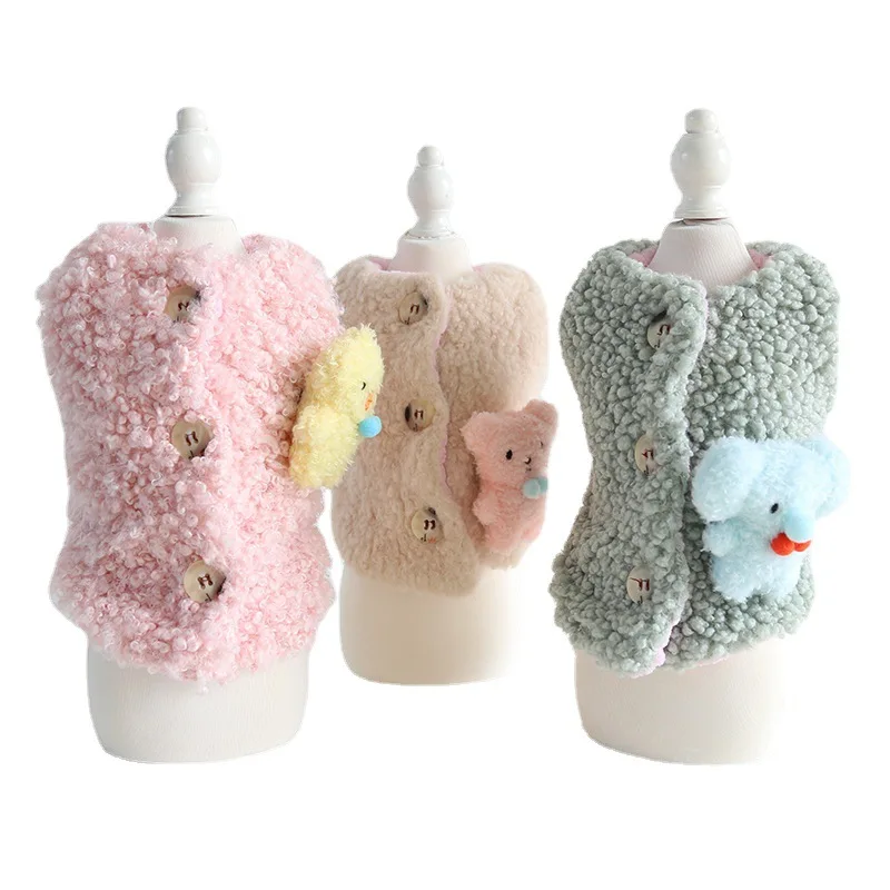 Fluffy Animal Three-color Vest 2022 Autumn and Winter Cat Clothing Pet Clothing Dog Clothing Dog Clothes for Big Dogs
Fluffy Animal Three-color Vest 2022 Autumn and Winter Cat Clothing Pet Clothing Dog Clothing Dog Clothes for Big Dogs