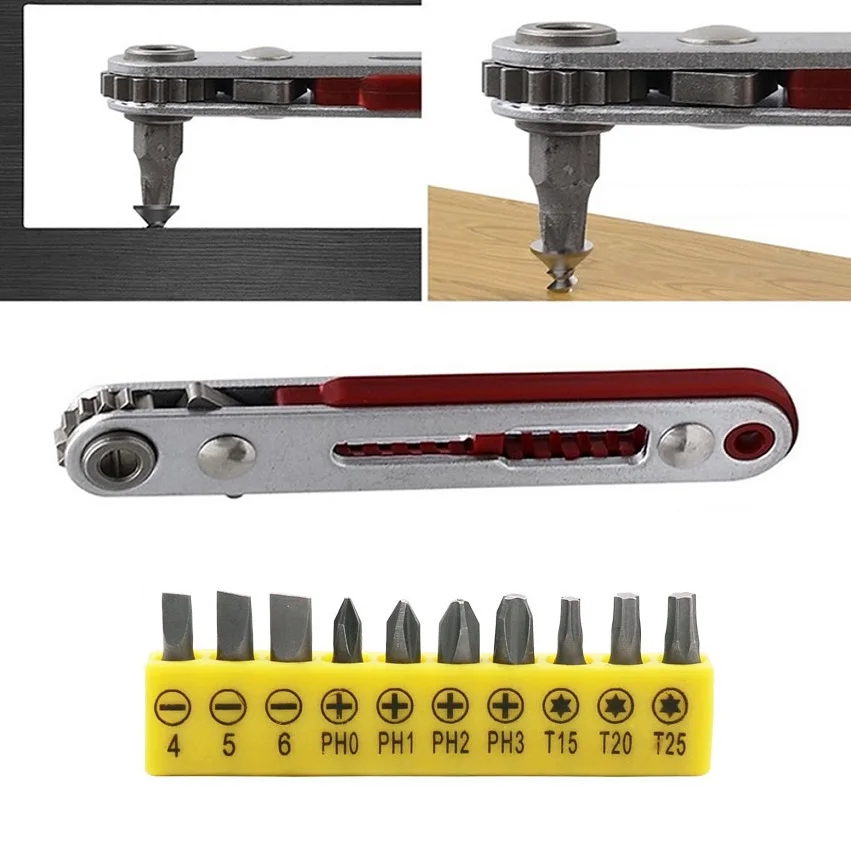1PC Mini Ratchet Wrench Hexagon Bidirectional Control For Single/Double Head Screwdriver Drill Bits Tool 1/4"(6.35mm)
1PC Mini Ratchet Wrench Hexagon Bidirectional Control For Single/Double Head Screwdriver Drill Bits Tool 1/4"(6.35mm)