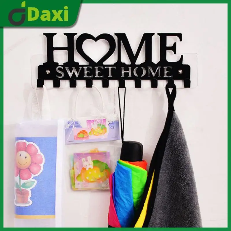 Multifunctional Clothes Rack Balcony Sweet Key Holder Home Hooks Organization Storage Wall-mounted Storage Hangers Black Metal
Multifunctional Clothes Rack Balcony Sweet Key Holder Home Hooks Organization Storage Wall-mounted Storage Hangers Black Metal