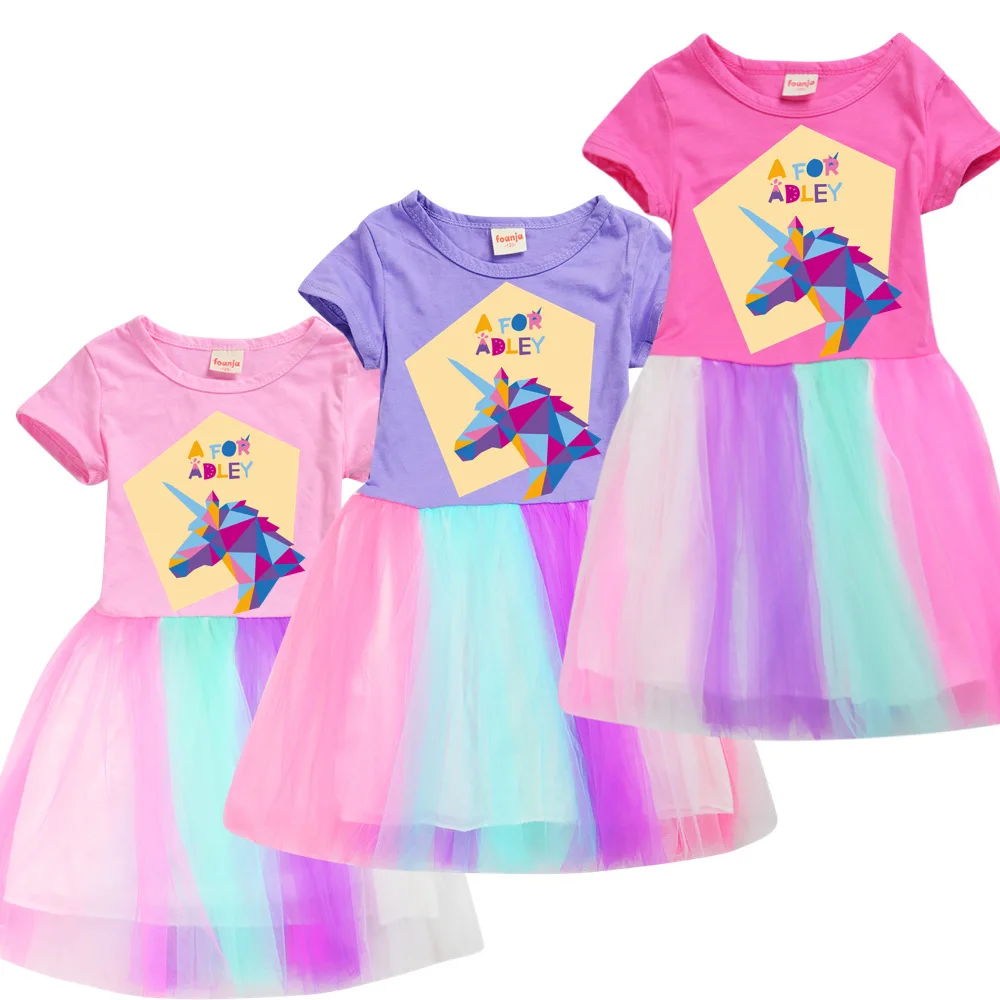 Girls Clothes Summer Princess Dresses Short Sleeve Kids Dress A FOR ADLEY Birthday Party Baby Girls Dresses Children Clothing
Girls Clothes Summer Princess Dresses Short Sleeve Kids Dress A FOR ADLEY Birthday Party Baby Girls Dresses Children Clothing