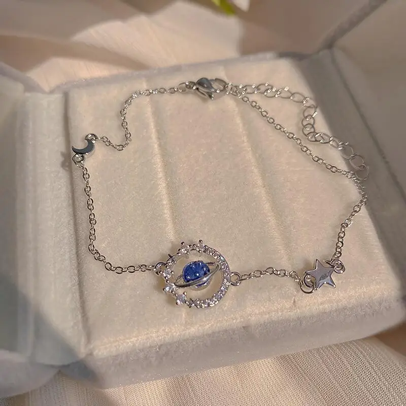 Luxury Shiny Crystal Planet Moon Stars Bracelet For Women Fashion Zircon Flower Heart Chain Bracelet Wedding Bridal Jewelry Gift 
Luxury Shiny Crystal Planet Moon Stars Bracelet For Women Fashion Zircon Flower Heart Chain Bracelet Wedding Bridal Jewelry Gift