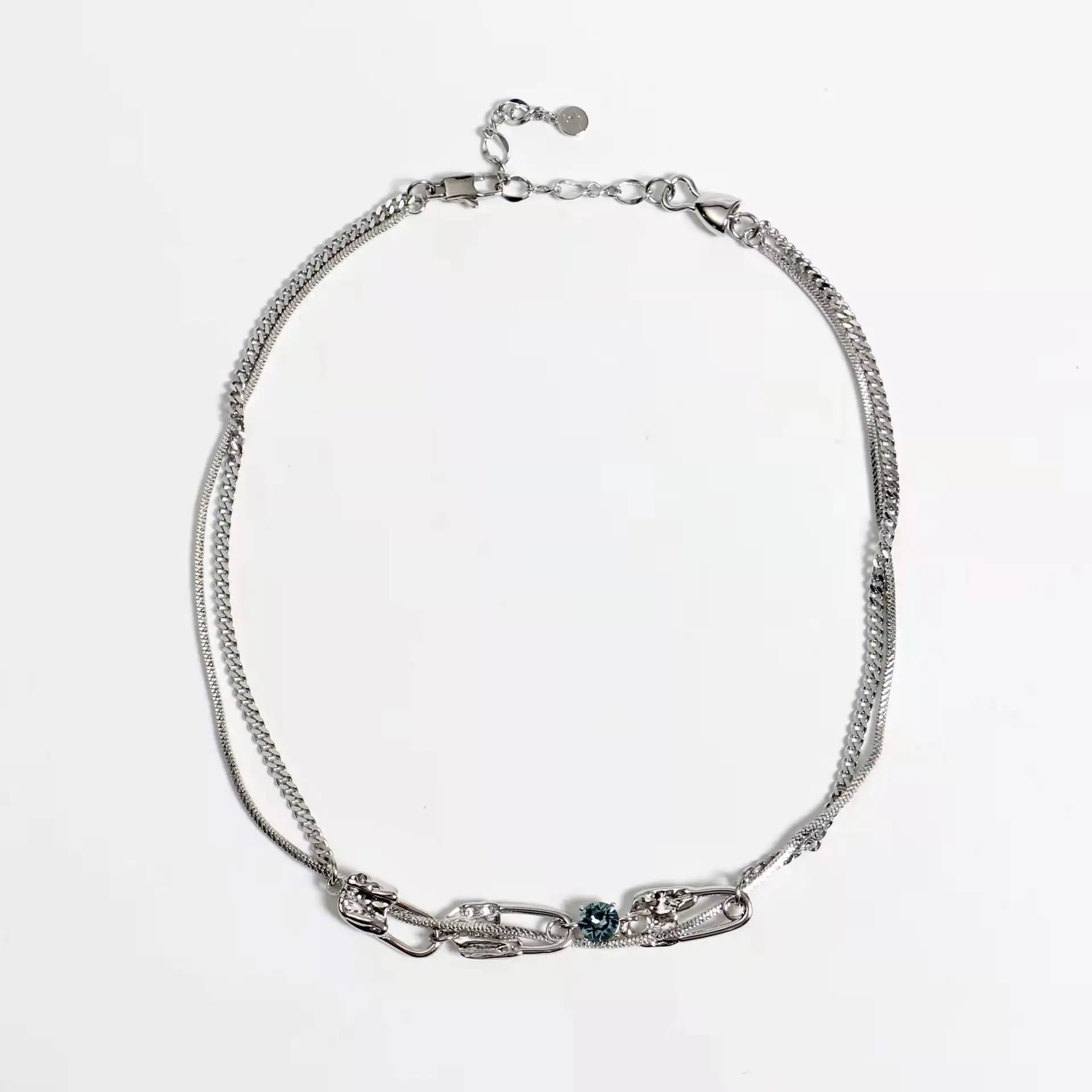 Булавка Серия Три булавки туман синий кристалл ожерелье Ins модное ожерелье в нормкор стиле цепь до ключиц
Булавка Серия Три булавки туман синий кристалл ожерелье Ins модное ожерелье в нормкор стиле цепь до ключиц