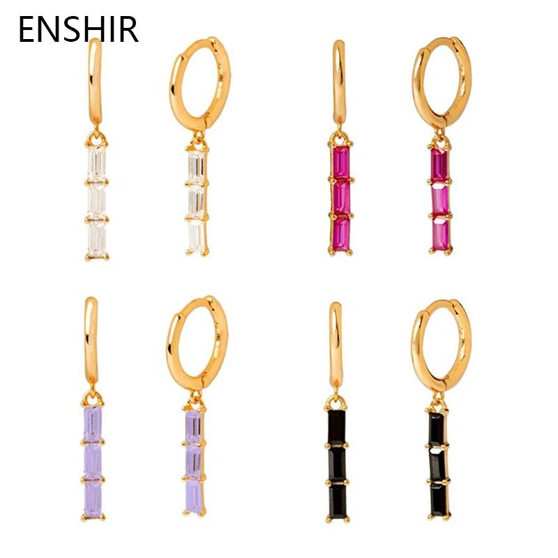 ENSHIR Colored Square Zircon Hoop Pendant Earrings for Women Fashion Party Daily Earrings Korean Jewelry 
ENSHIR Colored Square Zircon Hoop Pendant Earrings for Women Fashion Party Daily Earrings Korean Jewelry