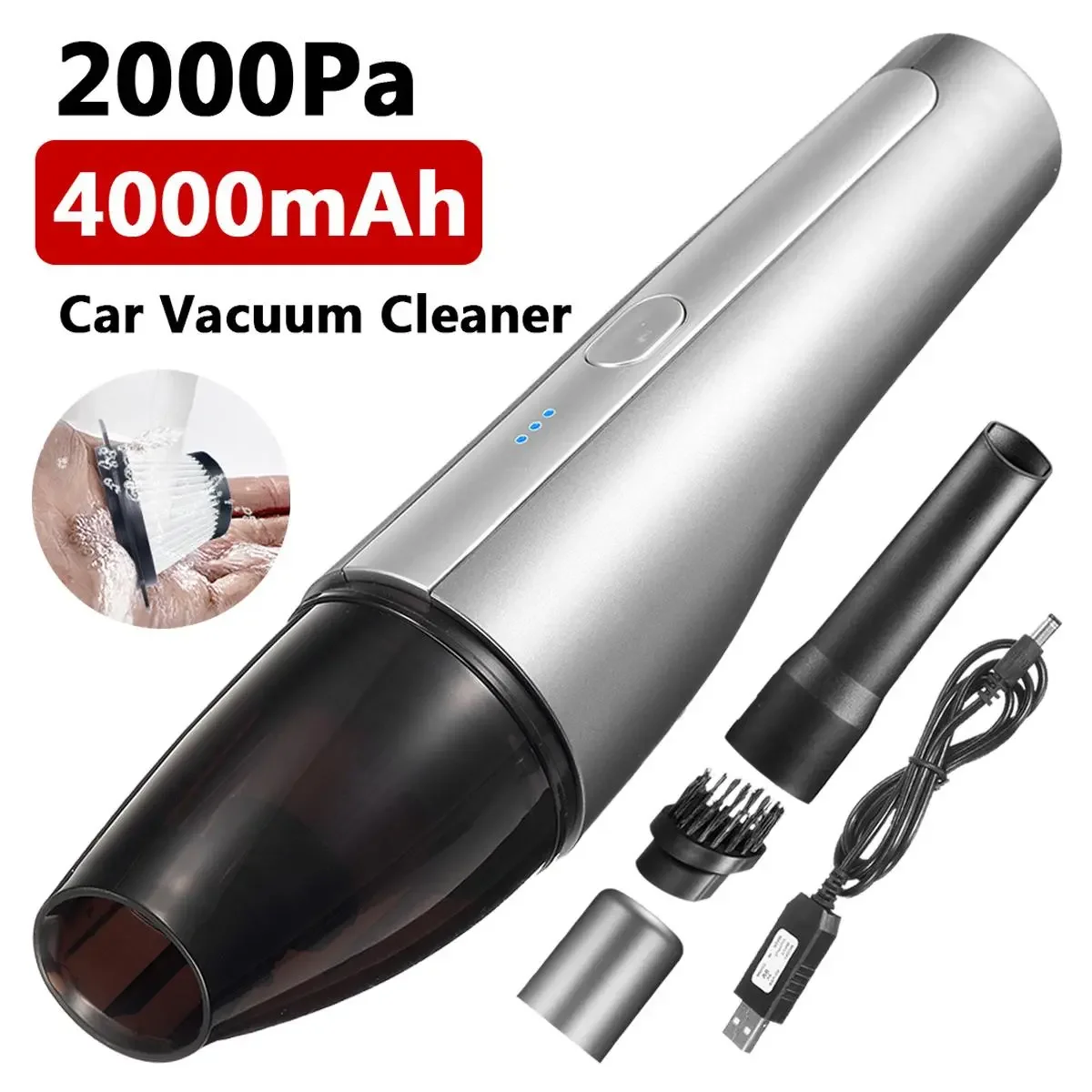 Wireless Vacuum Cleane 2000PA 100W High Wet Dry Dual-use Vacuum Cleaner Car Home Dual-Use Cleaning
Wireless Vacuum Cleane 2000PA 100W High Wet Dry Dual-use Vacuum Cleaner Car Home Dual-Use Cleaning