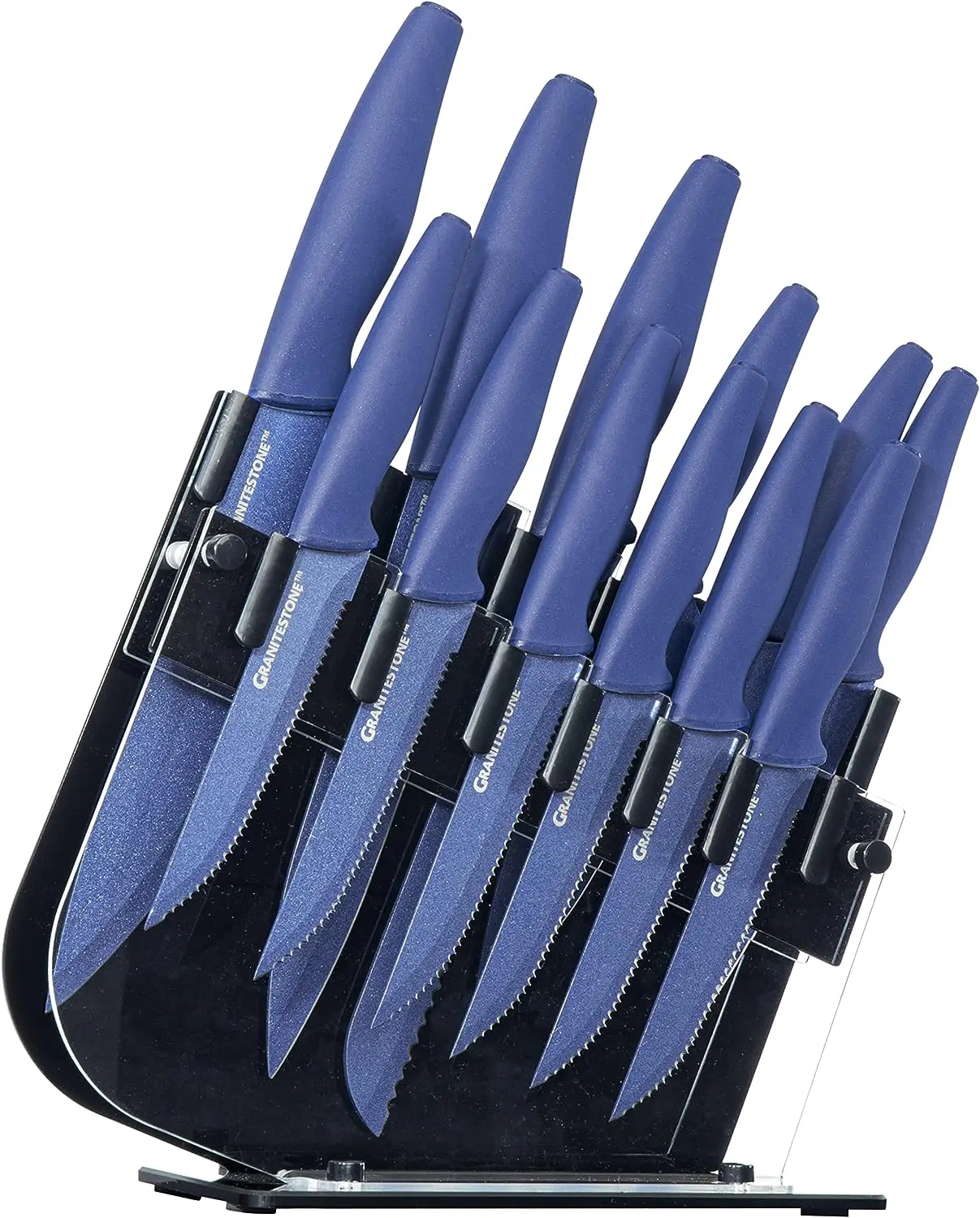 13-Piece Knife Set by High-Grade Stainless Steel Blade Chef Kitchen Knives Set with Acrylic Block Includes 6-piece Kitchen Knif
13-Piece Knife Set by High-Grade Stainless Steel Blade Chef Kitchen Knives Set with Acrylic Block Includes 6-piece Kitchen Knif