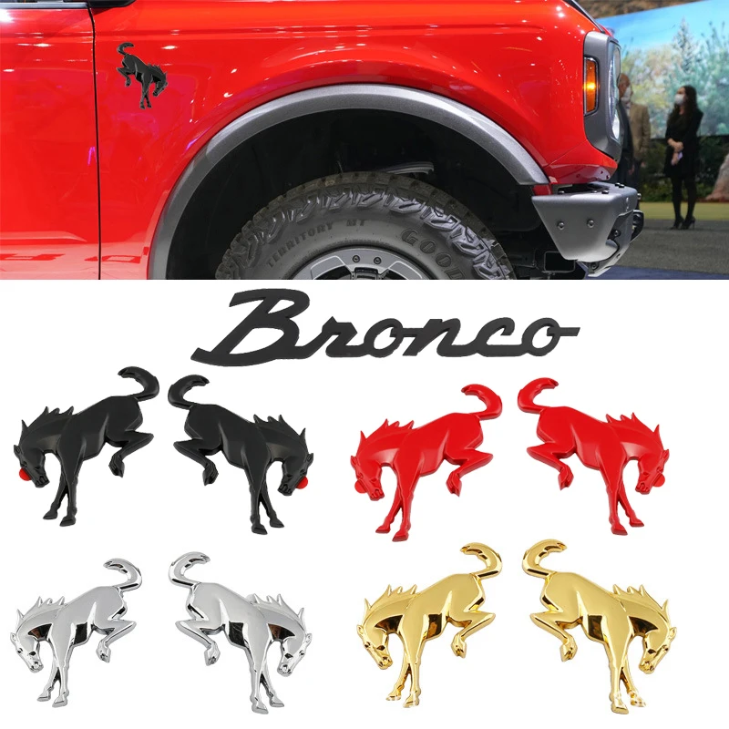 2pcs Car 3D Metal Decals Sticker For Ford Bronco 2022 2023 Sport Logo Trunk Body Fender Emblem Badge Styling Sticker Accessories
2pcs Car 3D Metal Decals Sticker For Ford Bronco 2022 2023 Sport Logo Trunk Body Fender Emblem Badge Styling Sticker Accessories