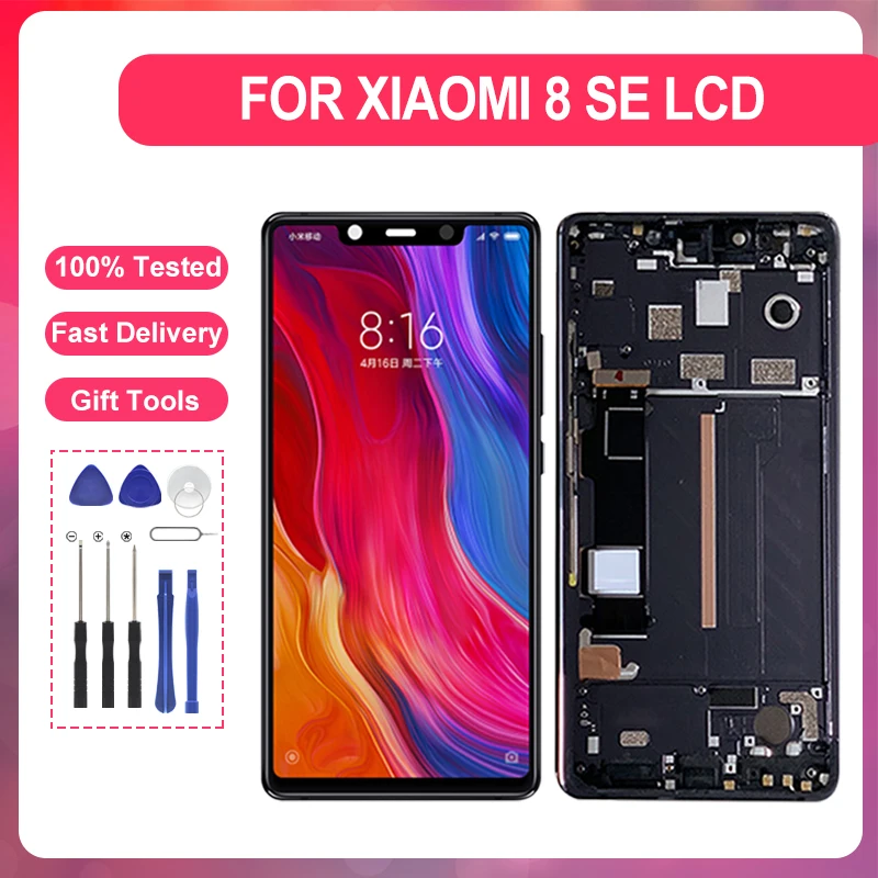 1Pcs 5.88 Inch MI 8 SE Display For Xiaomi Mi 8 SE Lcd Touch Screen Panel Glass Digitizer Assembly Free Shipping With Tools
1Pcs 5.88 Inch MI 8 SE Display For Xiaomi Mi 8 SE Lcd Touch Screen Panel Glass Digitizer Assembly Free Shipping With Tools