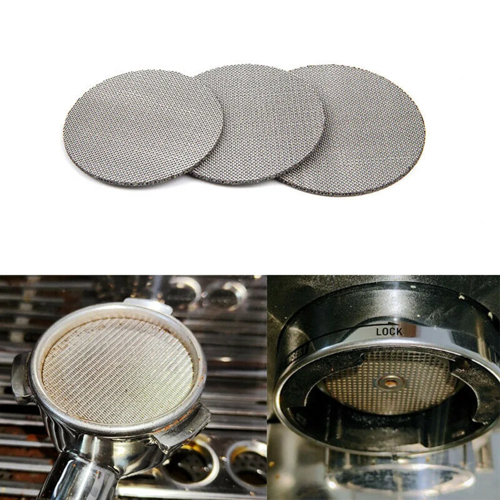 51/53.5/58.5mm Contact Shower Screen Puck Filter Mesh For Coffee Machine Expresso Portafilter Universally Used Coffee Filter
51/53.5/58.5mm Contact Shower Screen Puck Filter Mesh For Coffee Machine Expresso Portafilter Universally Used Coffee Filter