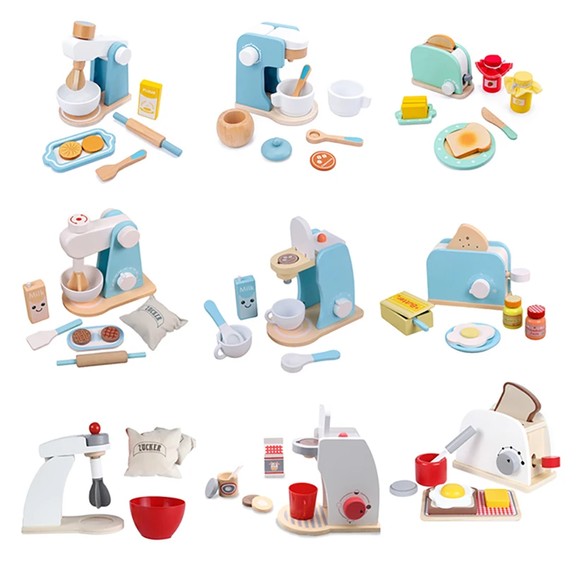 Wooden Simulation Kitchen Toy Children Pretend To Cook Play House Bread Machine Coffee Machine Toy Baby Early Education Fun Gift
Wooden Simulation Kitchen Toy Children Pretend To Cook Play House Bread Machine Coffee Machine Toy Baby Early Education Fun Gift