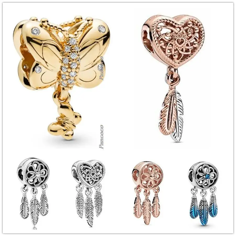Authentic 925 Sterling Silver Flower Blue Feather Spiritual Dream Catcher Pendant Beads Fit Pandora Bracelet Necklace Jewelry
Authentic 925 Sterling Silver Flower Blue Feather Spiritual Dream Catcher Pendant Beads Fit Pandora Bracelet Necklace Jewelry