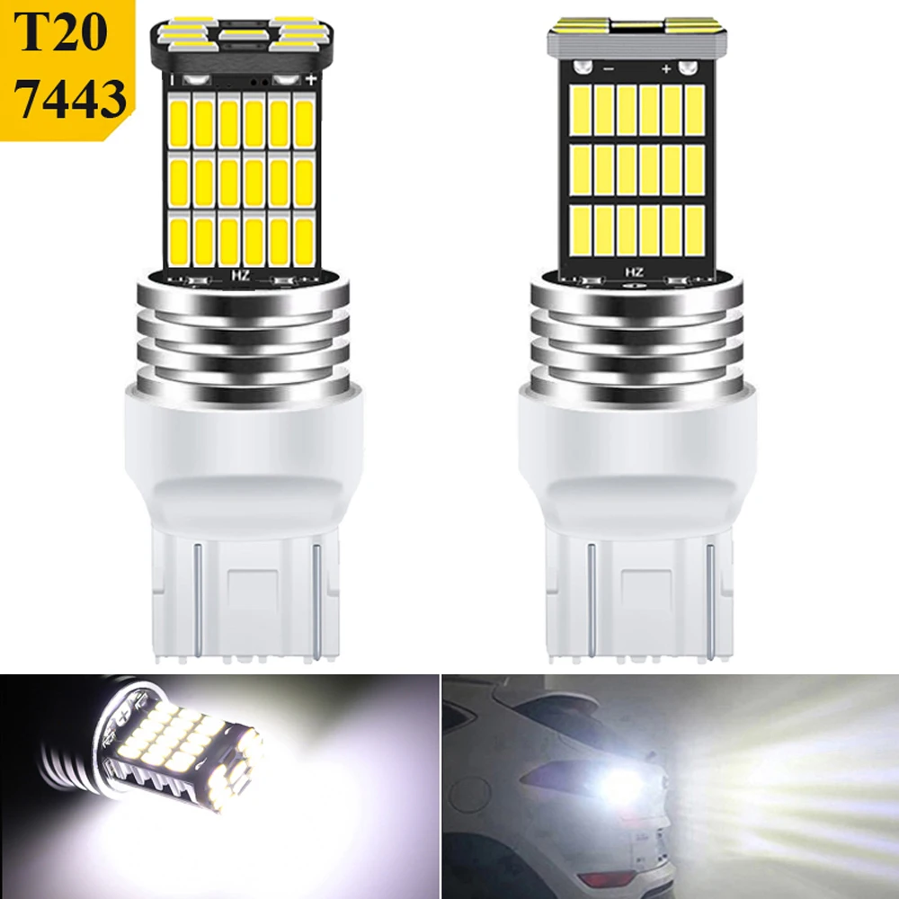 2 шт. T20 W21/5W 7443 Светодиодный фонарь заднего хода 12 В 45SMD DRL W21W WY21W 7505 Светодиодные лампы 6000K Белый Супер яркий дневные ходовые огни
2 шт. T20 W21/5W 7443 Светодиодный фонарь заднего хода 12 В 45SMD DRL W21W WY21W 7505 Светодиодные лампы 6000K Белый Супер яркий дневные ходовые огни