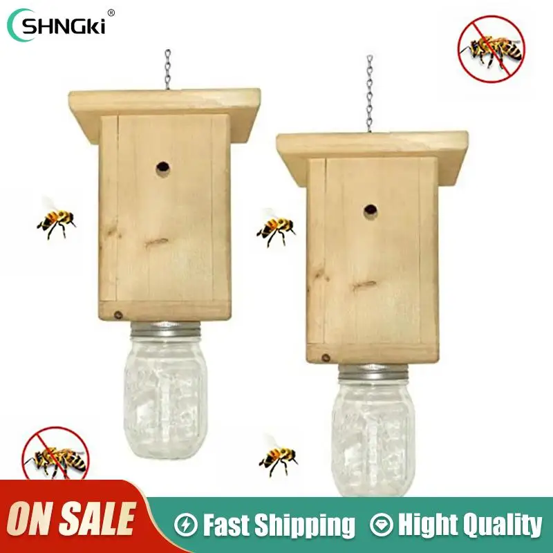 Wooden Carpenter Bee Trap Natural Wooden House Style Carpenter Bee Trap - 1 Trap
Wooden Carpenter Bee Trap Natural Wooden House Style Carpenter Bee Trap - 1 Trap