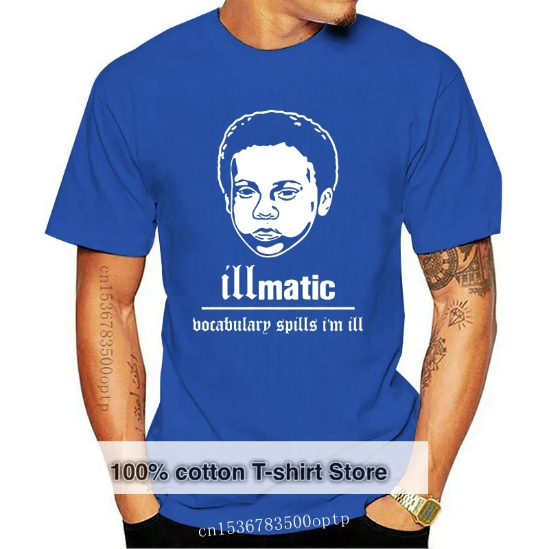 Модная Мужская хлопковая футболка Illmatic Ether God's сын 
Модная Мужская хлопковая футболка Illmatic Ether God's сын