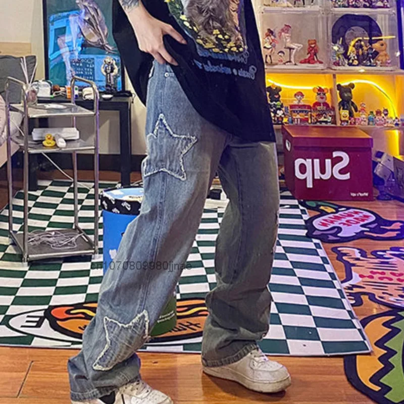 Y2k Star Girl Streetwear Jeans For Women Hip Hop Grunge Fashion Long Pants Female Clothing Vintage High Waist Straight Trousers
Y2k Star Girl Streetwear Jeans For Women Hip Hop Grunge Fashion Long Pants Female Clothing Vintage High Waist Straight Trousers