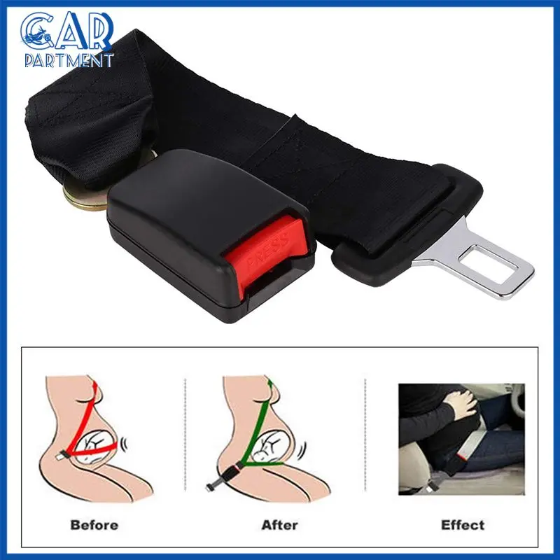 

Universal Seatbelt Extension 36cm Durable Adjustable Extender Strap Buckle Car Safety Seat Belt Clip For Pregnant Women