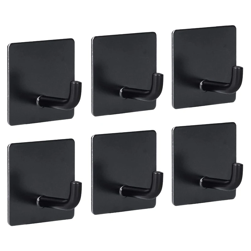 6Pcs Adhesive Hooks Duty Towel Hooks for Bathrooms Kitchen Home Stainless Steel Wall Hanging Without Nails Coat Clothes
6Pcs Adhesive Hooks Duty Towel Hooks for Bathrooms Kitchen Home Stainless Steel Wall Hanging Without Nails Coat Clothes