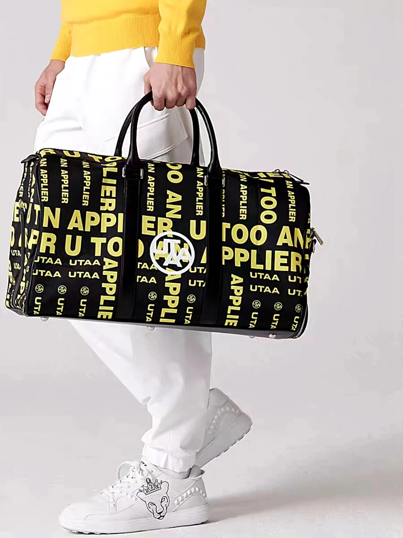 2023 Men's /women's Clothing Bag Golf Bag Korean Brand PU Waterproof Large Volume Fashion Leisure Travel Bag 
2023 Men's /women's Clothing Bag Golf Bag Korean Brand PU Waterproof Large Volume Fashion Leisure Travel Bag